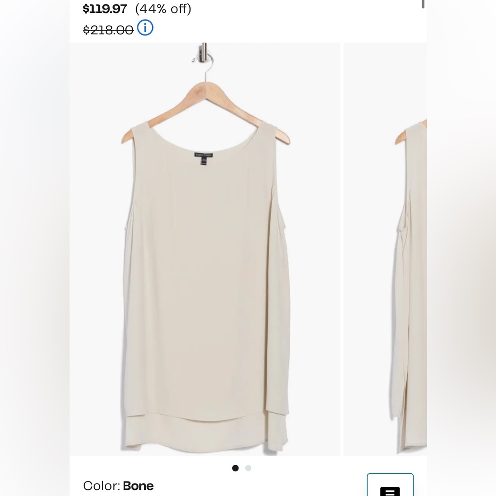 Sleeveless Bone Shift Dress